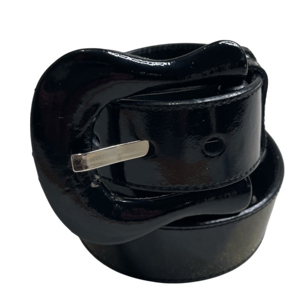 Vintage Lake Shore Drive Patent Faux Leather Wide Belt Size Medium